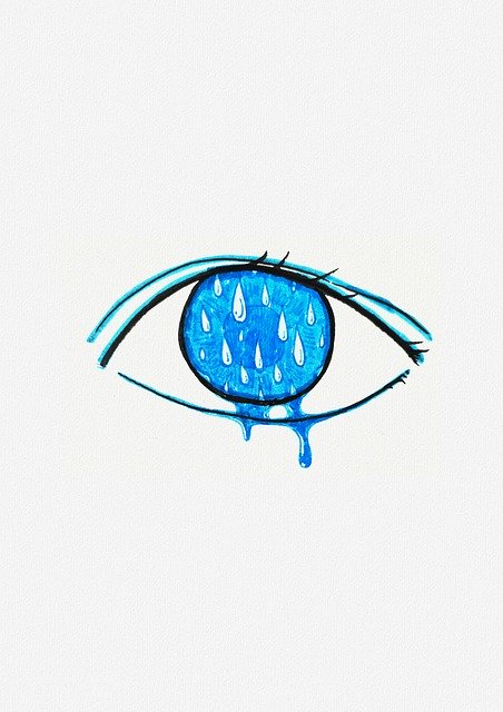 Free download Eyes Rain Crying -  free illustration to be edited with GIMP free online image editor
