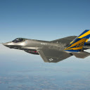 F 35 Fighter Plane Flying on Clear Blue Sky  screen for extension Chrome web store in OffiDocs Chromium