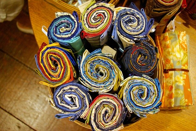 Free download Fabric Jelly Rolls Sewing -  free photo or picture to be edited with GIMP online image editor