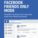 Facebook Friends Only Mode  screen for extension Chrome web store in OffiDocs Chromium