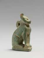 Free download Faience amulet in the form of a cat free photo or picture to be edited with GIMP online image editor