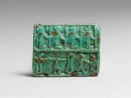 Free download Faience amulet plaque with a group of deities free photo or picture to be edited with GIMP online image editor