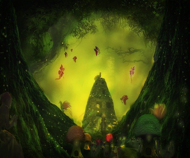 Free download Fairies Forest Magic -  free illustration to be edited with GIMP free online image editor