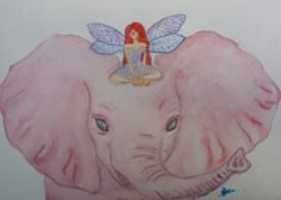 Free download Fairy on an elephant free photo or picture to be edited with GIMP online image editor