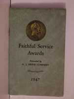 Free download Faithful Service Awards: Presented by H. J. Heinz Company 1947 free photo or picture to be edited with GIMP online image editor