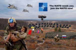 Free download Fake NATO Propaganda poster free photo or picture to be edited with GIMP online image editor