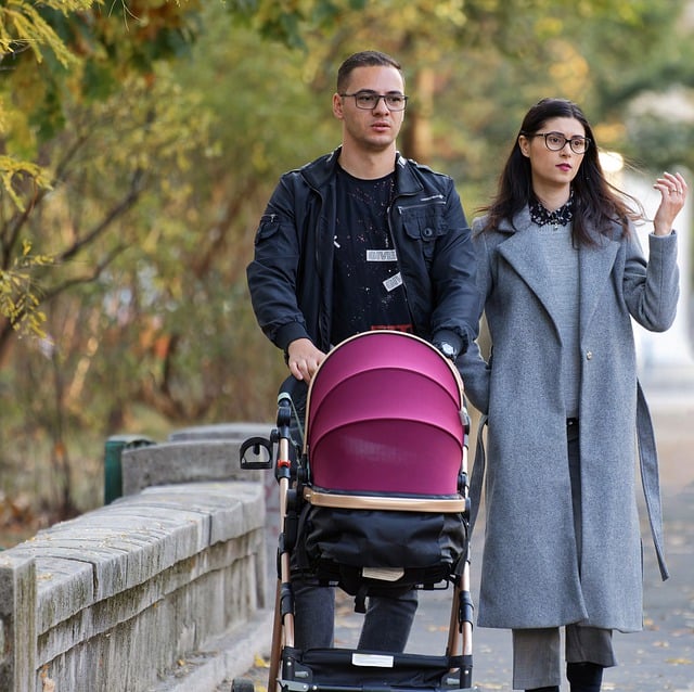 Free download family couple stroller baby street free picture to be edited with GIMP free online image editor