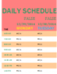 Free download Family Member Daily Task Schedule Template DOC, XLS or PPT template free to be edited with LibreOffice online or OpenOffice Desktop online