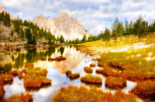 Free download Fanes Dolomites Mountains -  free illustration to be edited with GIMP free online image editor