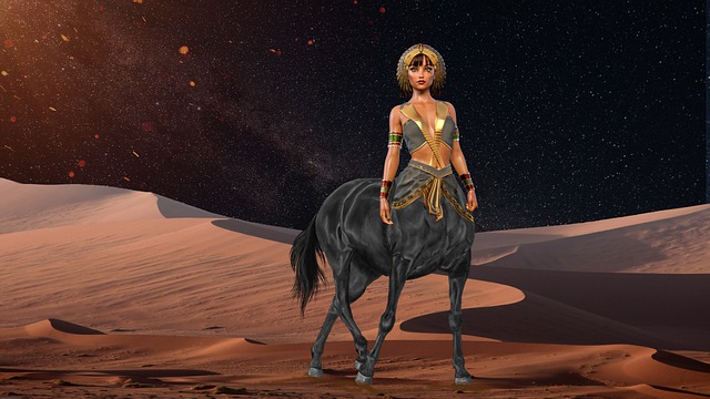 Gratis download fantasie centaur vrouw woestijn paard gratis foto om te bewerken met GIMP gratis online afbeeldingseditor