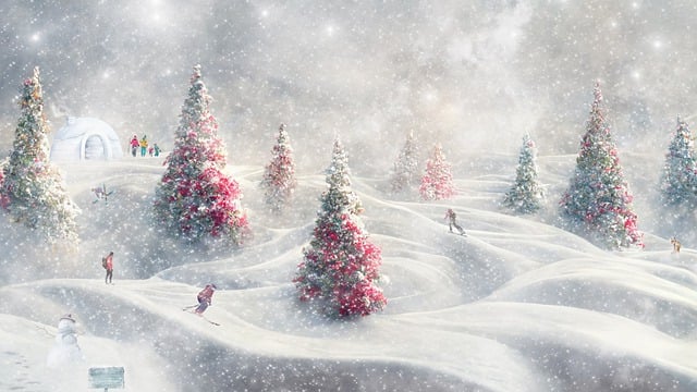 Free download fantasy illustration winter landscape free picture to be edited with GIMP free online image editor