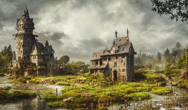 Free download fantasy medieval architecture free picture to be edited with GIMP free online image editor