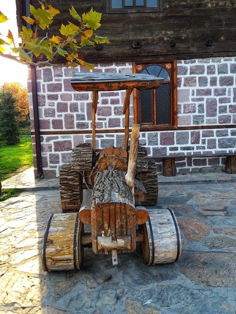 Free download Farm Ankara Tractor Sunset -  free photo or picture to be edited with GIMP online image editor