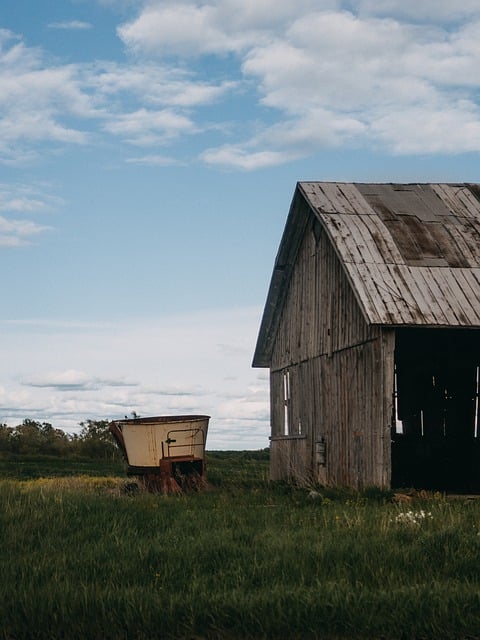 Free download farm field green abandoned misery free picture to be edited with GIMP free online image editor