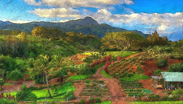 Free download Farm In Autumn Outdoor Country -  free illustration to be edited with GIMP free online image editor
