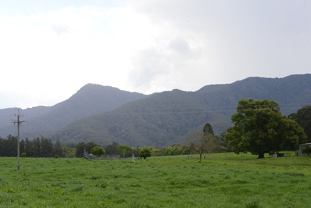 Free download Farm Mountain Farmland -  free photo or picture to be edited with GIMP online image editor