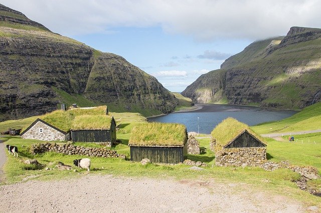 Free picture Faroe Islands Houses Sheep -  to be edited by GIMP free image editor by OffiDocs