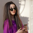 Fashionable Glasses Girl  screen for extension Chrome web store in OffiDocs Chromium