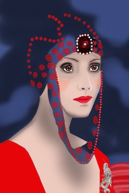 Free download Fashionable Hat Striking Woman -  free illustration to be edited with GIMP free online image editor