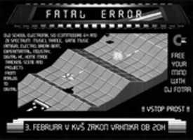 無料ダウンロード FATAL ERROR ポスター 無料の写真または画像を GIMP オンライン画像エディターで編集できます