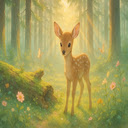 Fawn Forest Morning  screen for extension Chrome web store in OffiDocs Chromium