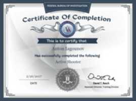 Free download Federal Bureau of Investigation-FBI Training Division-Certificates of Completion for Training free photo or picture to be edited with GIMP online image editor