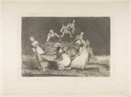 Free download Feminine Folly (Disparate femenino), from the series, Disparates, or Los Proverbios, plate 1 free photo or picture to be edited with GIMP online image editor