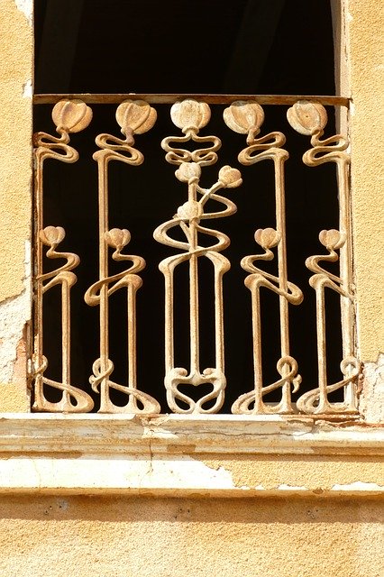 Vorlage Fotozaun Balkon Metall - für OffiDocs