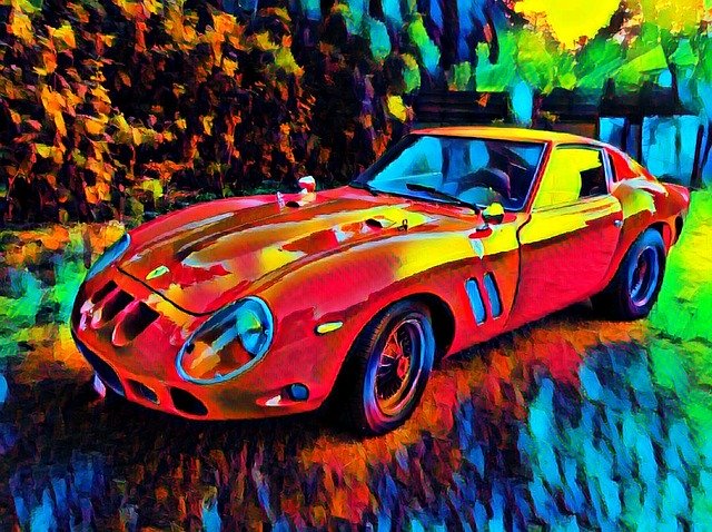 Free download Ferrari Ferarri Gto -  free illustration to be edited with GIMP free online image editor