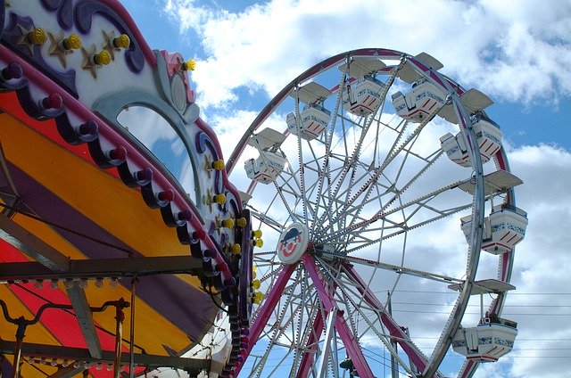 Bezpłatne pobieranie Ferris Wheel Carnival Fair - darmowe zdjęcie lub obraz do edycji za pomocą internetowego edytora obrazów GIMP