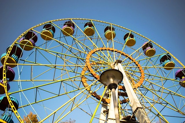 Bezpłatne pobieranie Ferris Wheel Park Zhitomir - darmowe zdjęcie lub obraz do edycji za pomocą internetowego edytora obrazów GIMP