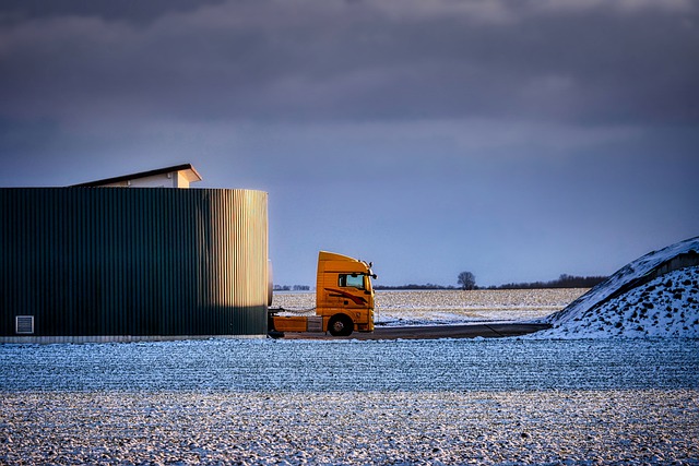 Free download field farm yard snow winter clouds free picture to be edited with GIMP free online image editor