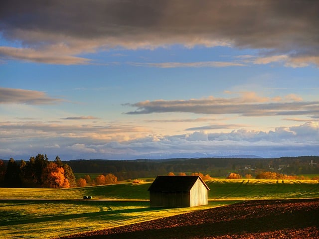 Free download fields meadow hill trees clouds free picture to be edited with GIMP free online image editor