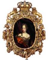 Free download fig-22-jacob-dagar-attrib-portrait-of-charlotte-amalie-1680s-frame-attrib-christian-nerger-rosenborg free photo or picture to be edited with GIMP online image editor