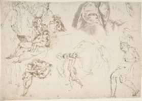 Free download Figure Studies: The Holy Family, a Running or Dancing Child, Drapery Studies free photo or picture to be edited with GIMP online image editor