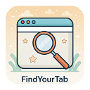 Find Your Tab  screen for extension Chrome web store in OffiDocs Chromium