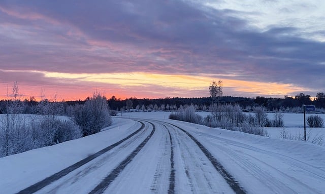 Free graphic finland winter road snow cold to be edited by GIMP free image editor by OffiDocs