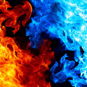 Fire and Ice Abstract  screen for extension Chrome web store in OffiDocs Chromium