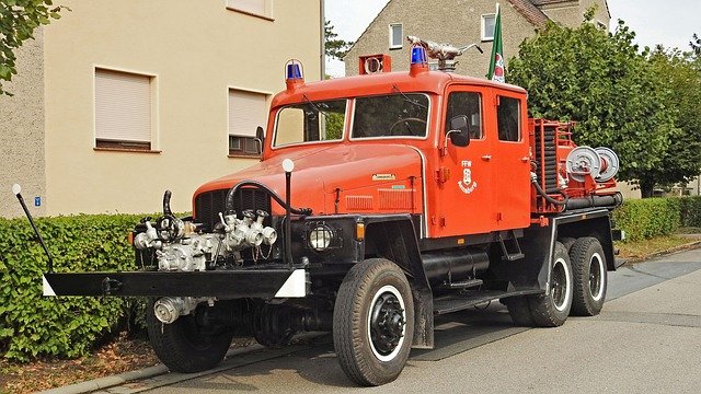 Free graphic fire fighters fire truck historical to be edited by GIMP free image editor by OffiDocs