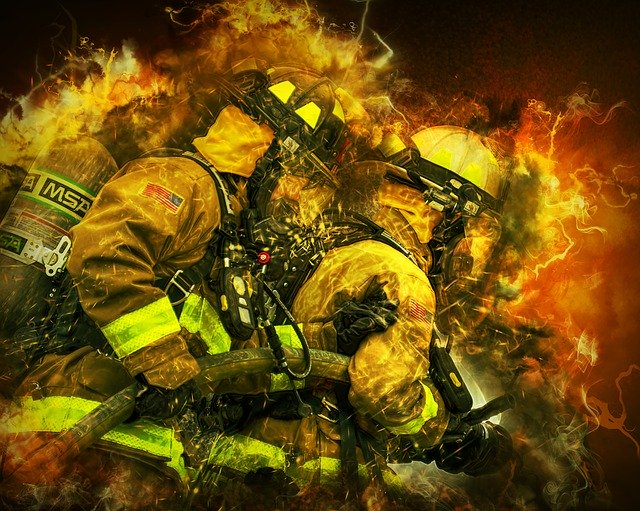 Free download Fire Fighters Portrait free illustration to be edited with GIMP online image editor