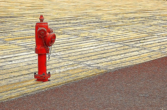 Free download Fire Hydrant Red Wood -  free illustration to be edited with GIMP free online image editor