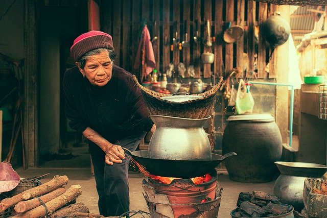 Free download firewood cooking grandmother woman free picture to be edited with GIMP free online image editor