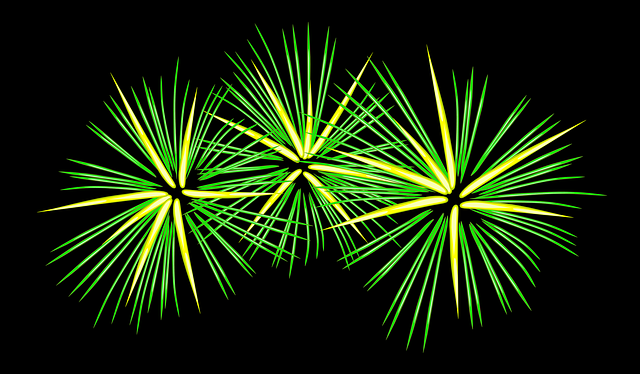 Free download Fireworks Festive Green - Free vector graphic on Pixabay free illustration to be edited with GIMP free online image editor