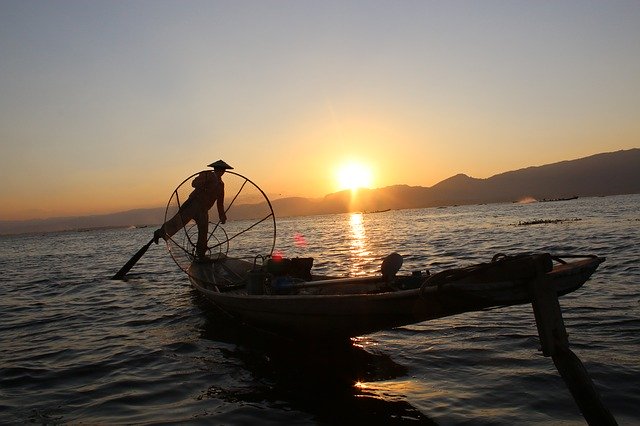Free download Fisherman Man Boat -  free photo or picture to be edited with GIMP online image editor