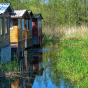 Fishing huts by the river  screen for extension Chrome web store in OffiDocs Chromium