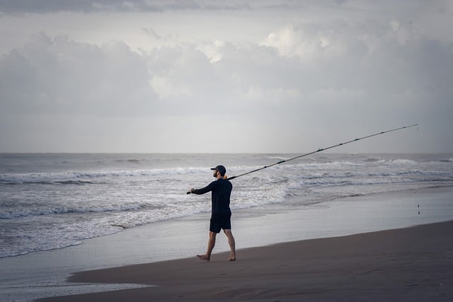 Free download fish leisure hobby fisherman beach free picture to be edited with GIMP free online image editor