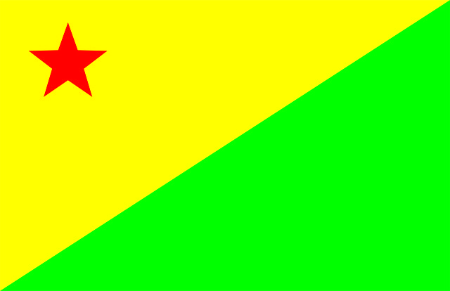 Free download Flag State Acre -  free illustration to be edited with GIMP free online image editor