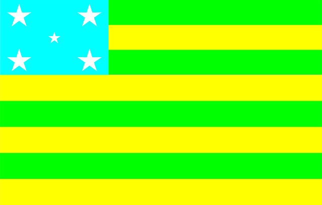 Bezpłatne pobieranie Flag State Goiás - bezpłatna ilustracja do edycji za pomocą bezpłatnego internetowego edytora obrazów GIMP