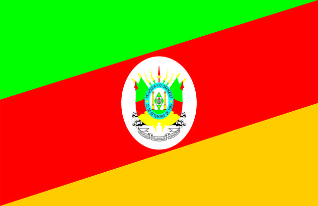 Free download Flag State Rio Grande Do Sul -  free illustration to be edited with GIMP free online image editor