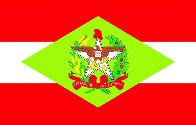 Free download Flag State Santa Catarina -  free illustration to be edited with GIMP free online image editor